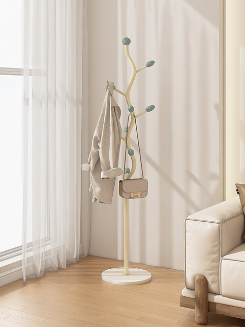 Creamy wind rack bedroom floor -to -ceiling hanging hanger household ...