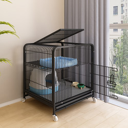 Cat Villa, Home Cat Cage, Extra Large Free Space, Ragdoll Cat Nest, Cat House with Integrated Toilet, Pet Cage, Dog Cage
