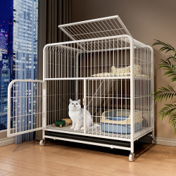 Cat Villa Cage, Dog Cage, Home Pet Extra-Large Free Space Cat Cage, Cat Nest, Cat House with Integrated Toilet