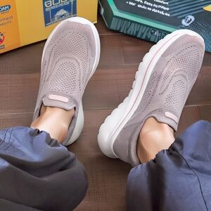 
Skechers women's shoes casual shoes spring new official authentic sports shoes one-foot walking shoes soft-soled mother's shoes