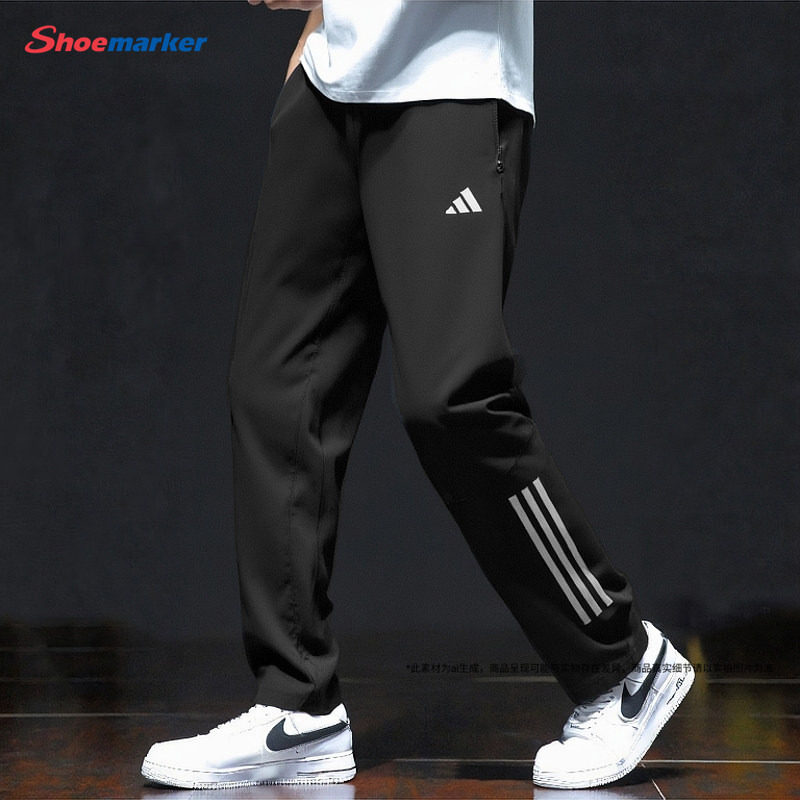 Быстросохнущие брюки Adidas — мужские брюки, новые спортивные брюки для бега, прямые брюки