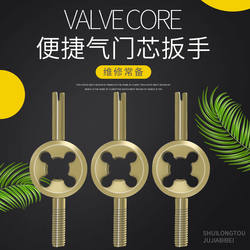 Electric Vehicle Tire Deflation Tool, Valve Wrench, Tire Repair, Valve Core Removal and Installation, American-Style Valve, Valve Key, Thread Opener