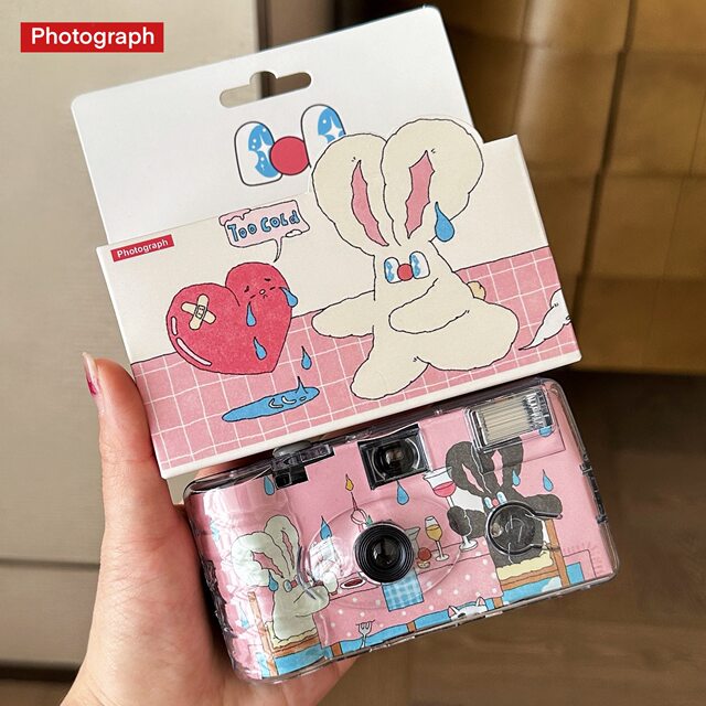 Ribby illustrator disposable film camera color film student niche creative birthday gift for girls
