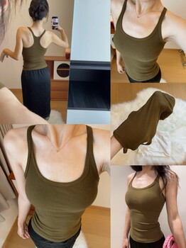 Li QinqinLily丨ebb The same sports vest comes with removable coasters and versatile and comfortable I-shaped straps
