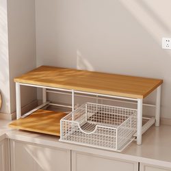 Desktop Storage Box, Drawer-Type Sideboard, Coffee Machine Storage Rack, Multi-Layer Water Cup Storage Rack, Multi-Functional Storage Basket