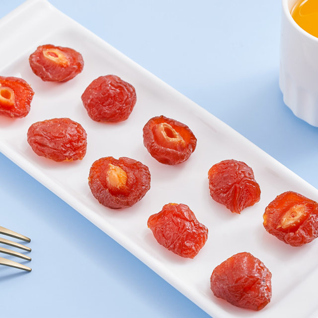 Half dried plums 500g bulk plums half plums Yuanyang plum lovers plums