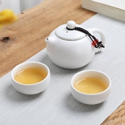 Bộ trà du lịch gốm sứ Kung Fu Bộ túi xách tay Bộ ngoài trời di động đơn giản Một nồi hai cốc Máy pha trà cá nhân tùy chỉnh