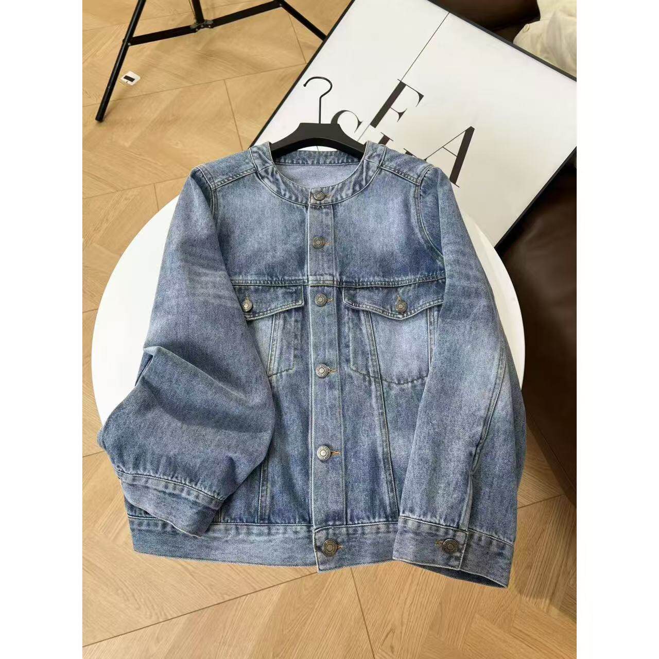 55-length denim jacket WS125