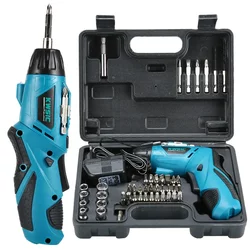 4.2V Multifunctional Micro Household Rechargeable Hand Drill Electric Screwdriver Hardware Tool Set Hand Drill