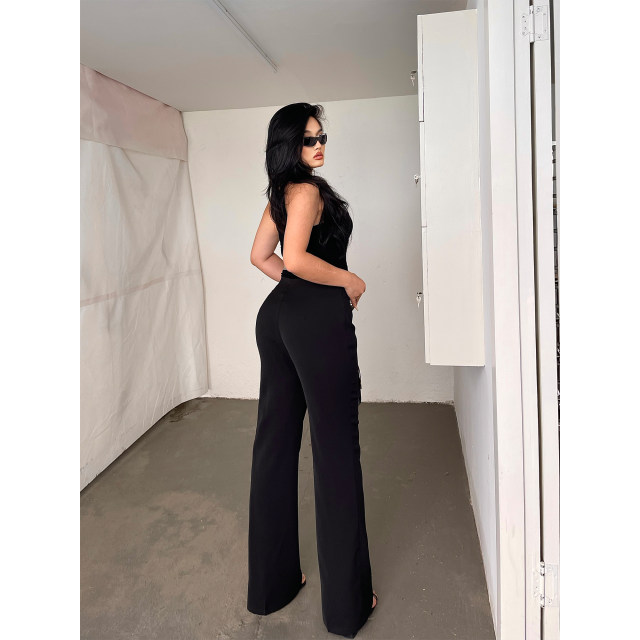 Brother Nan, slightly fat MM high -waisted casual pants, female summer straight ice silk thin micro -flared large -size suit wide -leg pants

