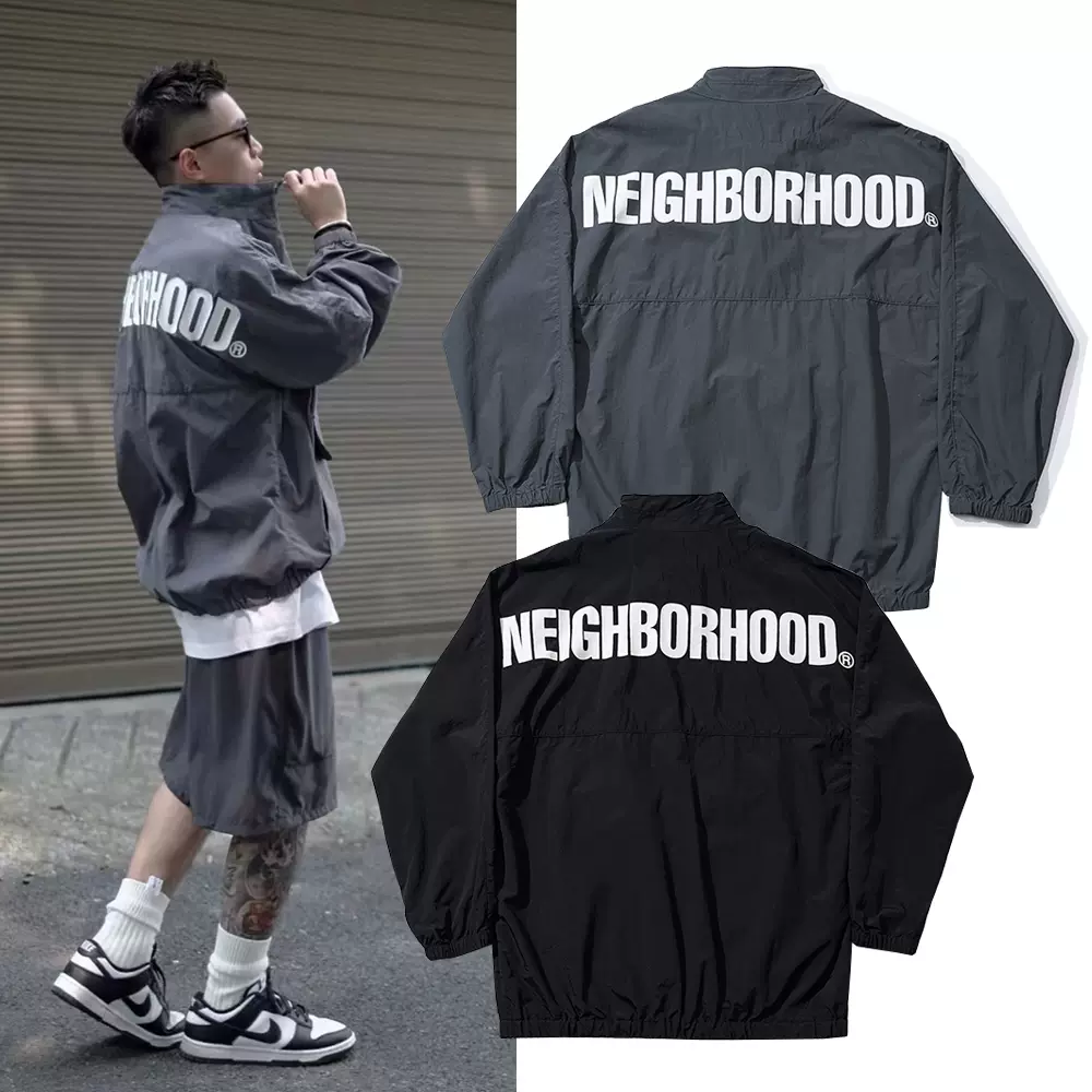 山本耀司NEIGHBORHOOD ANORAK/N-JKT 21AW半拉鍊衝鋒衣夾克外套男-Taobao