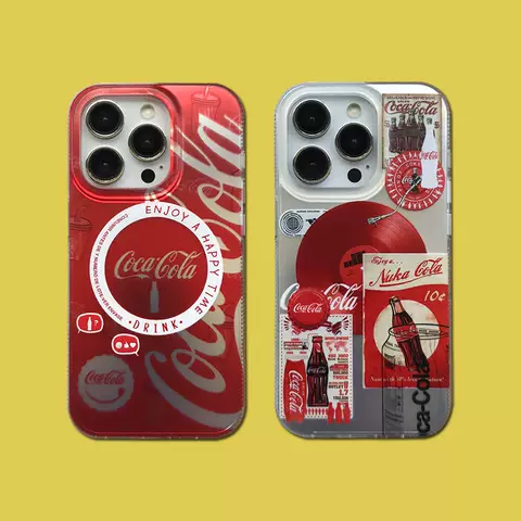 Coca Cola New Phone Cases Covers Trendy Fashionable MagSafe iPhone 15, iPhone 14, iPhone 13, iPhone 12,