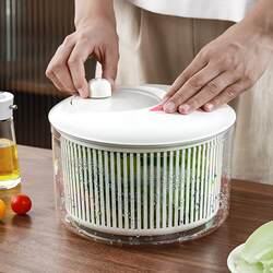 Imported Vegetable Dehydrator Salad Spinner Small Hand-Cranked Vegetable Spinner Kitchen Vegetable Washing and Draining Basket