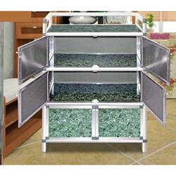 Rust-Proof Cupboard, Household Kitchen Cabinet, Storage Cabinet, Multi-Functional, Economical, Simple Stove Storage Cabinet