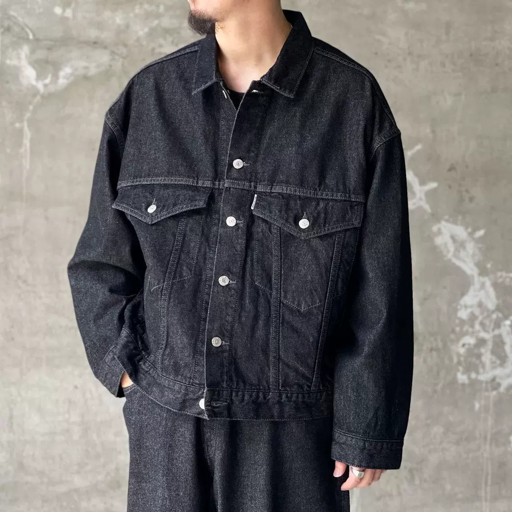 COOTIE 3RD TYPE DENIM JACKET 23AW 12.5oz短款宽松水洗牛仔夹克-Taobao