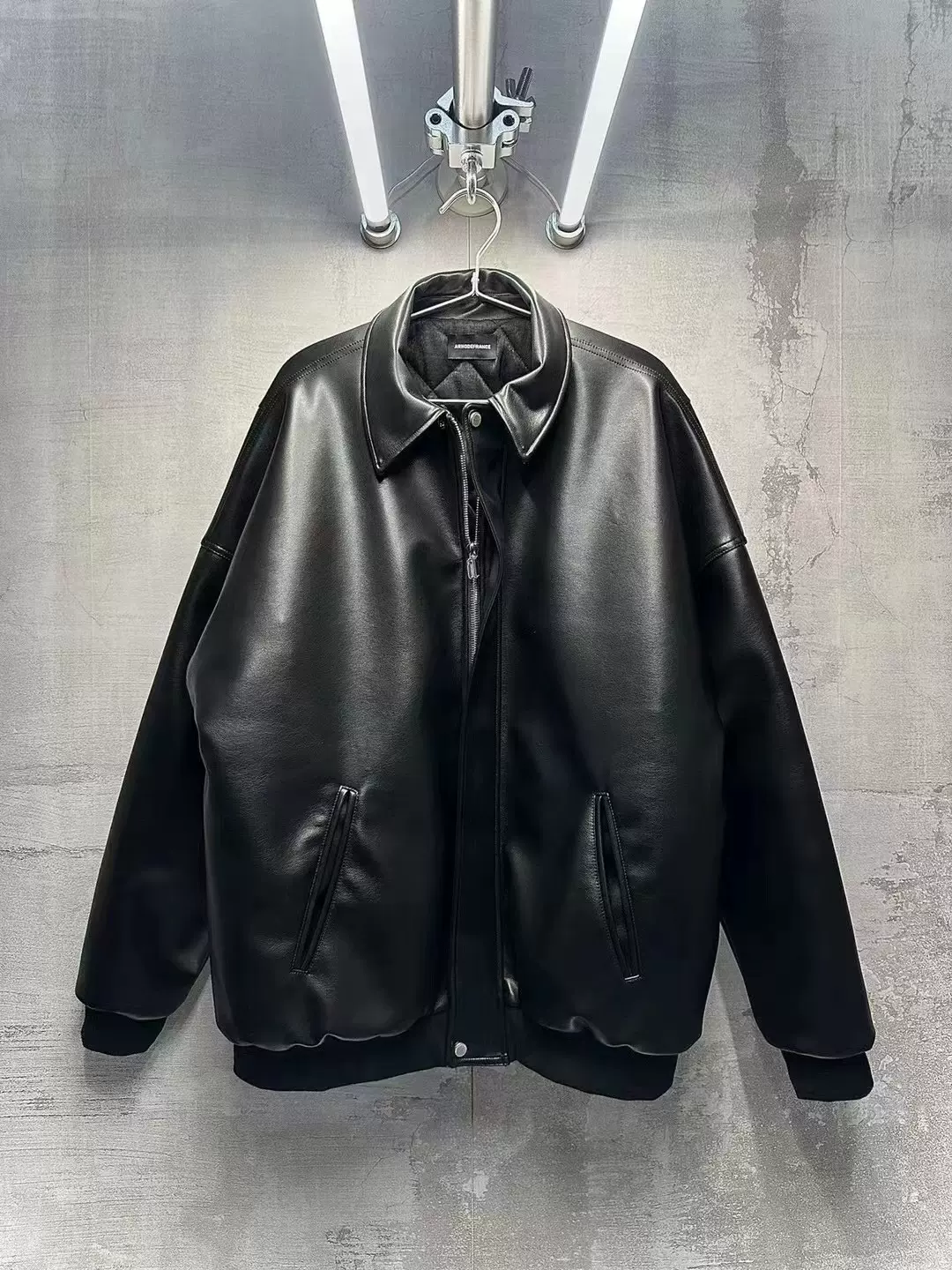ジャケット・アウター Doublet 24AW Leather Track Jacket S