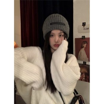 
High-end thickened sweater lazy Korean loose