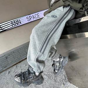 
Boys plus velvet pants Spring and Autumn 2025 new children's spring sports pants mid-large children's wear pants thick casual pants