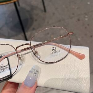 
Clearance half titanium glasses frame for women 50 can be equipped with myopia anti-blue light lenses height number glasses frame for men Danyang