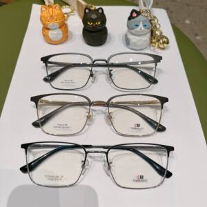 
2023 New Men's Business Pure Titanium IP Eyebrow Rack with Myopia Glasses Fashion Commuting Large Frame Casual Square 54