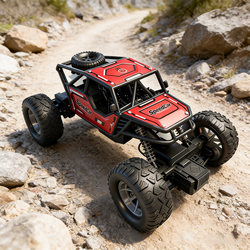 Alloy Remote Control Off-Road Vehicle Children's Rechargeable Toy Car High-Speed Four-Wheel Drive Climbing Car Boys and Girls High-Power Racing Car
