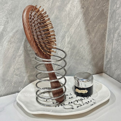 Comb Storage Rack, Stainless Steel Toothbrush Storage Rack, High-End Makeup Brush Storage Tube, Bathroom Sink