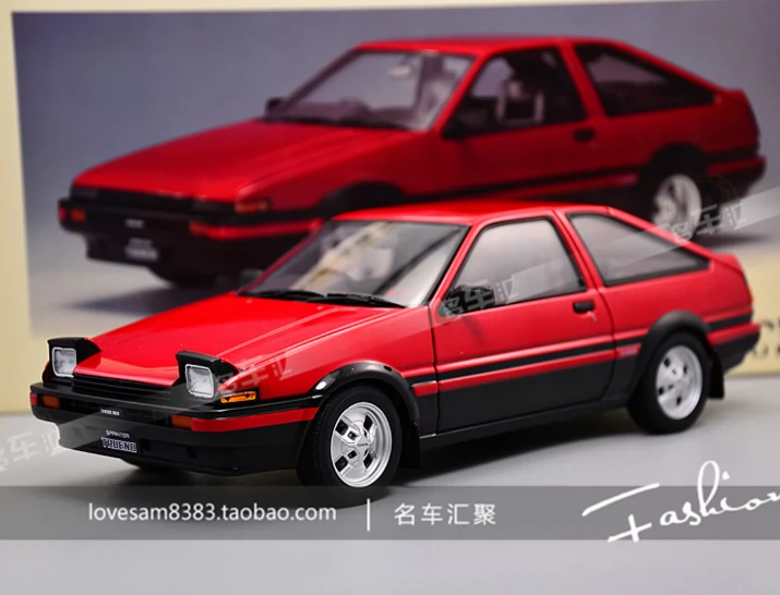 奥拓1 18 Autoart 适用于丰田ae86 头文字d 红色车模