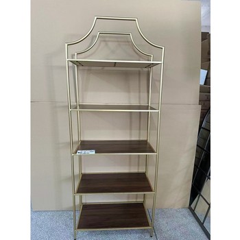 
American retro iron wooden five-layer storage rack