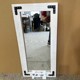 Promotional foreign trade original American retro distressed wooden frame rectangular wall-mounted decorative mirror 31*62cm
