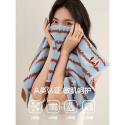 Sanli Genuine Capibara Cartoon Pure Cotton Class a Towel Thickened Face Wash Towel for Adults and Children, Absorbent and Lint-Free