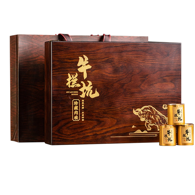 特級烏龍茶　武夷山牛欄坑肉桂岩茶　礼盒8.3g×6袋 武夷岩茶牛栏坑肉桂签名版60克特级礼盒南平市产福建省乌龙茶