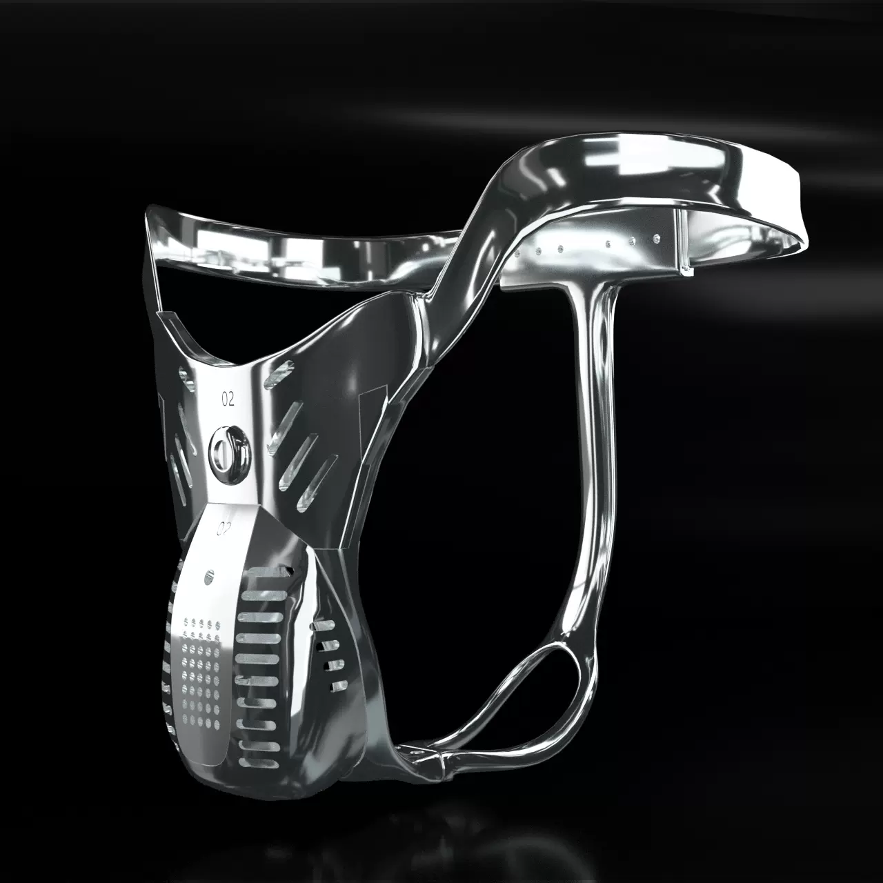 3D打印可拆分款5S男用贞操带贞洁带cb锁情趣