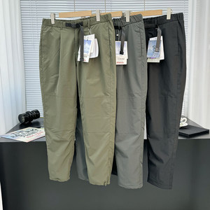 No fear of winter plus velvet thickening and not bloated autumn and winter outdoor men's sports casual pants windproof pants trousers 22028
