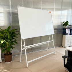 Mest Whiteboard Writing Board Stand-Type Mobile Whiteboard Magnetic Foldable Tiltable Movable Office Meeting Home Children's Drawing Board Vertical Lecture Teaching Training Large Blackboard Company Signboard