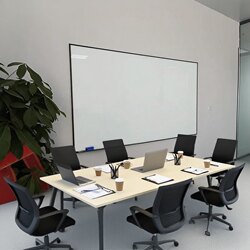 Magnetic Tempered Glass Whiteboard with Frame for Office Meetings, Children's Home Teaching, Training, Lecture Note-Taking, Magnetic Writing Board, Wall-Mounted Glass Blackboard, Display Board