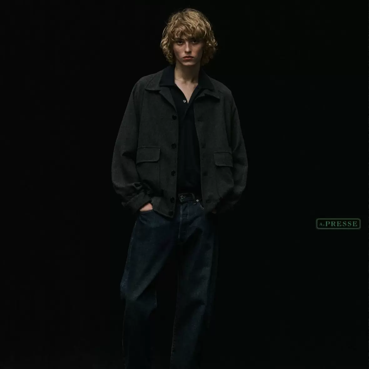 新品 A.PRESSE Cashmere Flannel Jacket 2 新品 A.PRESSE Cashmere Flannel Jacket 2