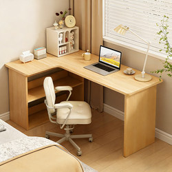 Corner Desk Bookcase Integrated Desk Student Home Study Desk Bedroom Corner Dressing Table I-Shaped Computer Desk