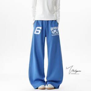 
American fashion brand hip-hop style sweatpants for men and women spring high street printed casual pants jazz jazz dance sports wide legs