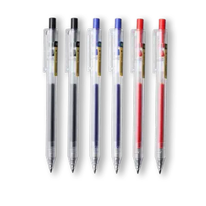 上海晨光优品按动中性笔学生用AGP87901签字笔0.5 磨砂杆文具用品送替芯 
