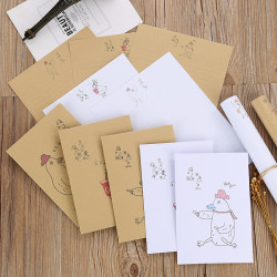 Confirmed Eyes Cute Cartoon Letter Paper Set Romantic Confession Love Letter Event Letterhead Free Shipping Customizable