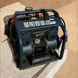 Saint Pa Air Compressor Small Square Oil-Free Air Compressor 5L Woodworking Special Paint Sprayer Silent Portable 220V Air Pump Free Shipping