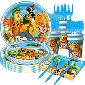 
Shanhaijing themed party supplies birthday decoration party venue layout props birthday paper cup dining tray table cloth