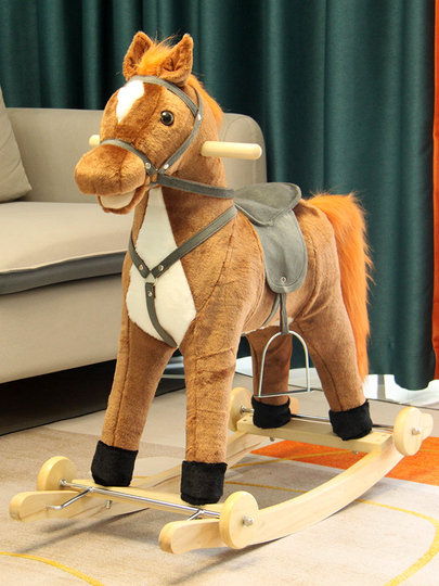 電動木馬 おもちゃ おしゃべり 子供 木馬 馬 歌うロッキングホース ブラウン 電動木馬 おもちゃ おしゃべり 子供 木馬 馬 歌うロッキングホース