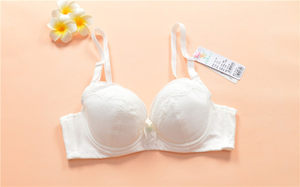 841758 Yilang Fen Girls' Primary High School Soft steel ring gathered cup of underwear sweat absorption summer thin free shipping
