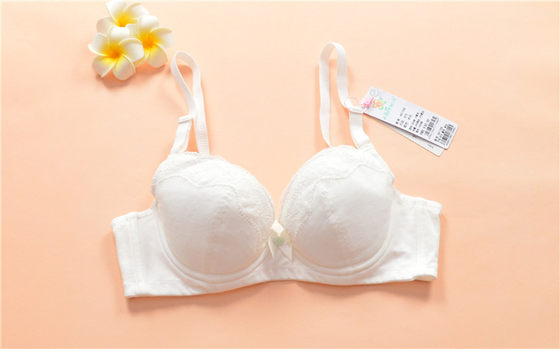 841758 Yilang Fen Girls' Primary High School Soft steel ring gathered cup of underwear sweat absorption summer thin free shipping
