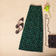 Floral skirt summer 2025 new mid-length versatile high-waisted large size women's temperament chiffon slim A-line long skirt