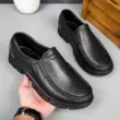 Giày đầu bếp nam da mùa xuân chống thấm nước, chống dầu và chống trơn trượt cho nam làm bếp giày bảo hộ lao động cỡ lớn 46