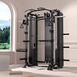 Gantry Rack Home Gym Equipment Multi-Functional Squat Rack Bird Press Smith Machine High and Low Pull Comprehensive Trainer