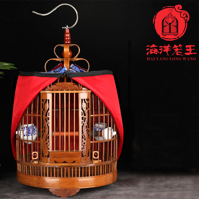 贵州画眉鸟笼竹制精品全套配件海洋鸟笼大全鹩八哥鸟笼子大号手工-淘宝网