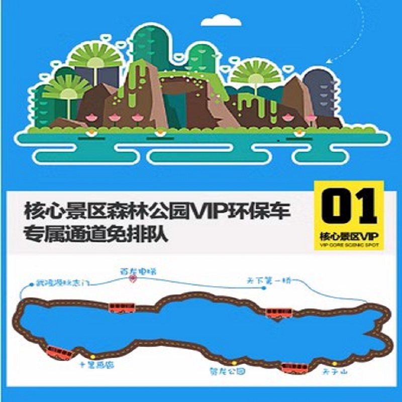 VIP免排队长沙张家界旅游4天3晚森林公园玻璃桥天门山凤凰跟团游